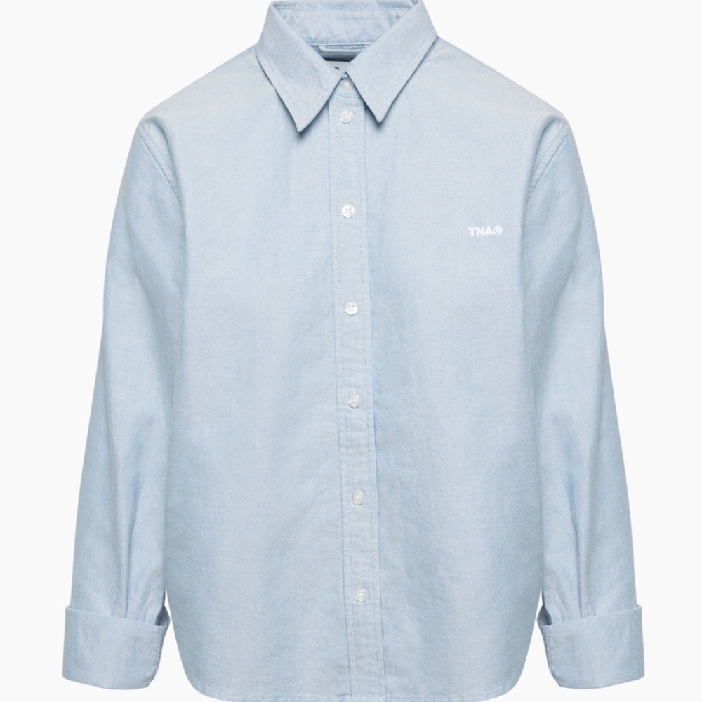 Aritzia_Tna Bixby Oxford Shirt Classic-fit cotton oxford button-up shirt_XS